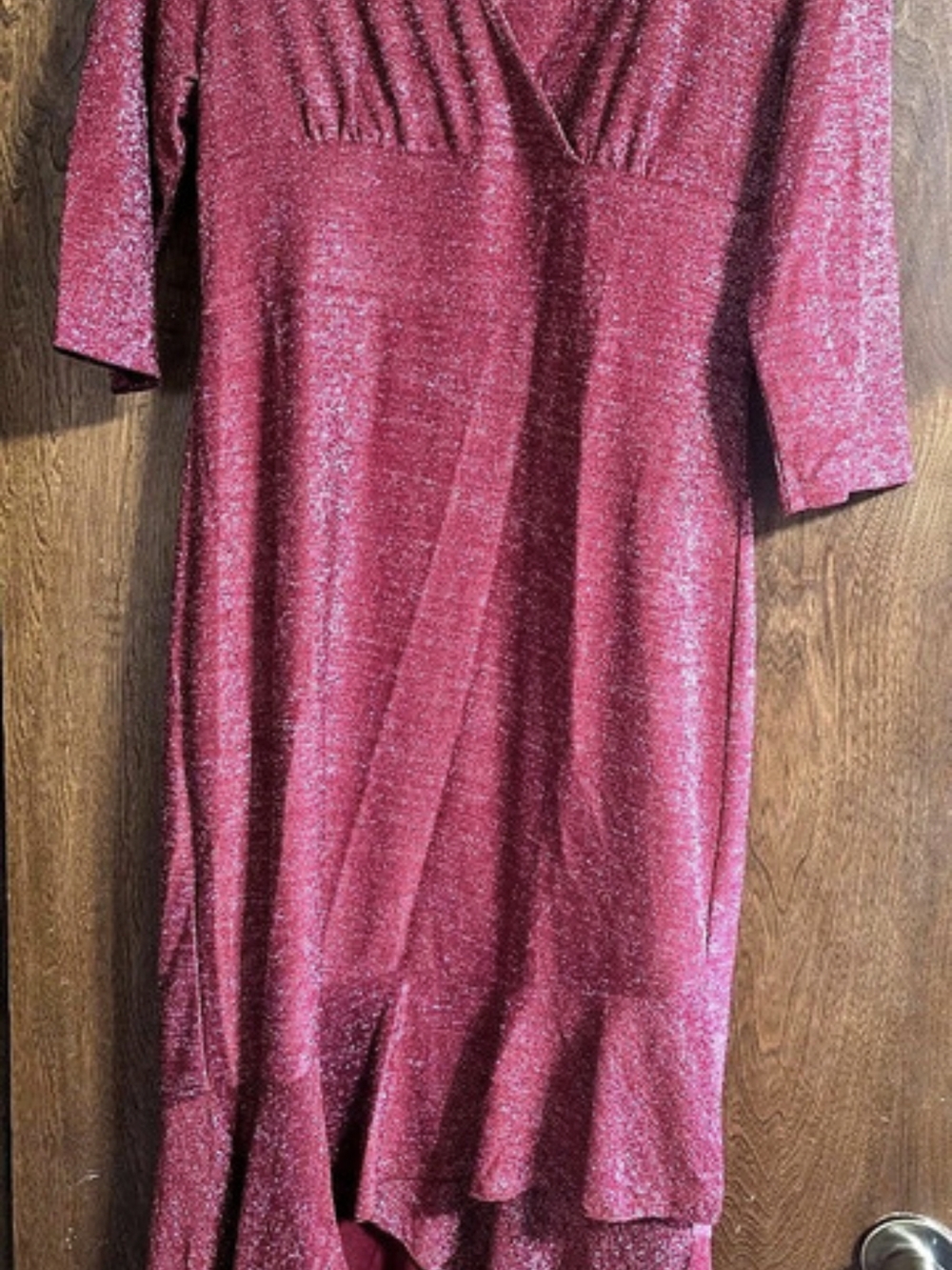 Sparkly Maxi Dress in Pink Size XL